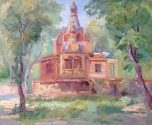 Сокольники. 40/50. холст на картоне/масло. 2014