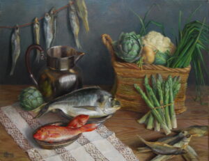 Рыбный. 50/60. холст/масло. 2018